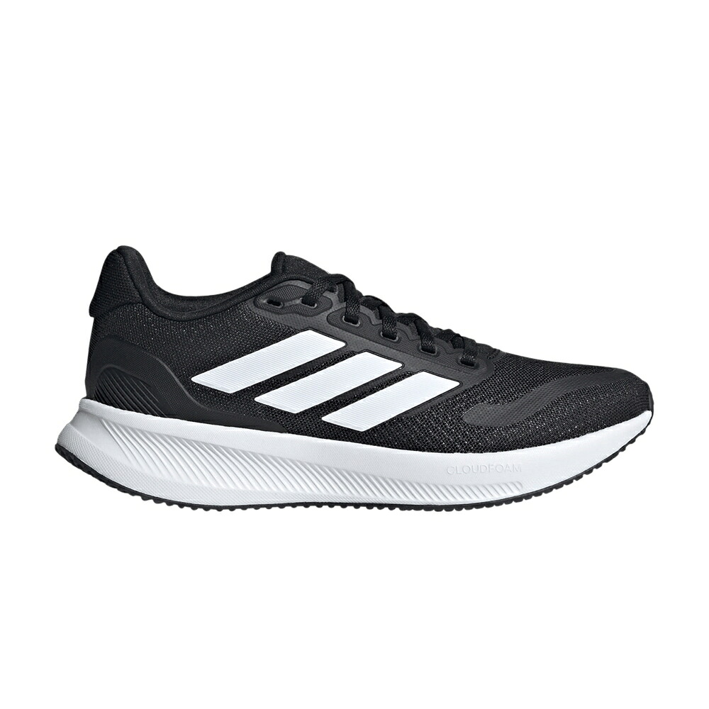 アディダス 中核グループ 黒いこと 黒いこと 白いこと 白いこと \u0027BLACK WHITE\u0027 スニーカー メンズ ADIDAS RUNFALCON 5 J / CORE BLACK CLOUD WHITE CORE