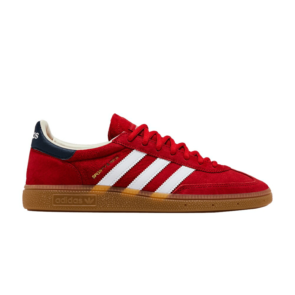 アディダス ハンドボール スペシアル 赤 レッド ナイト 藍色 インディゴ \u0026 USA スニーカー メンズ ADIDAS SPORTY RICH X HANDBALL SPEZIAL / COLLEGIATE RED NIGHT INDIGO