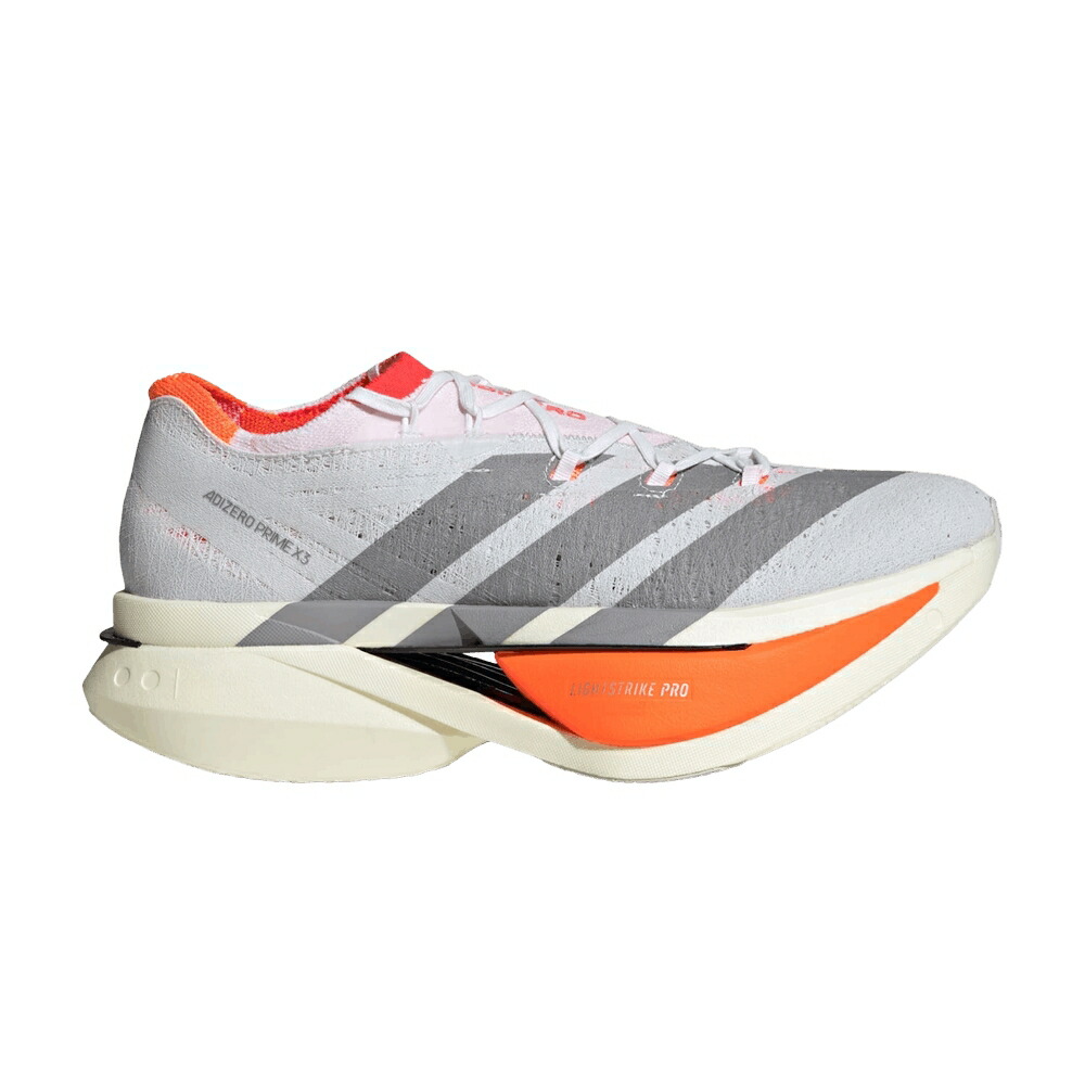 アディダス アディゼロ 白色 ホワイト 'CLOUD RED' スニーカー メンズ ADIDAS ADIZERO PRIME X3 STRUNG WHITE LUCID / CLOUD WHITE CLOUD WHITE LUCID