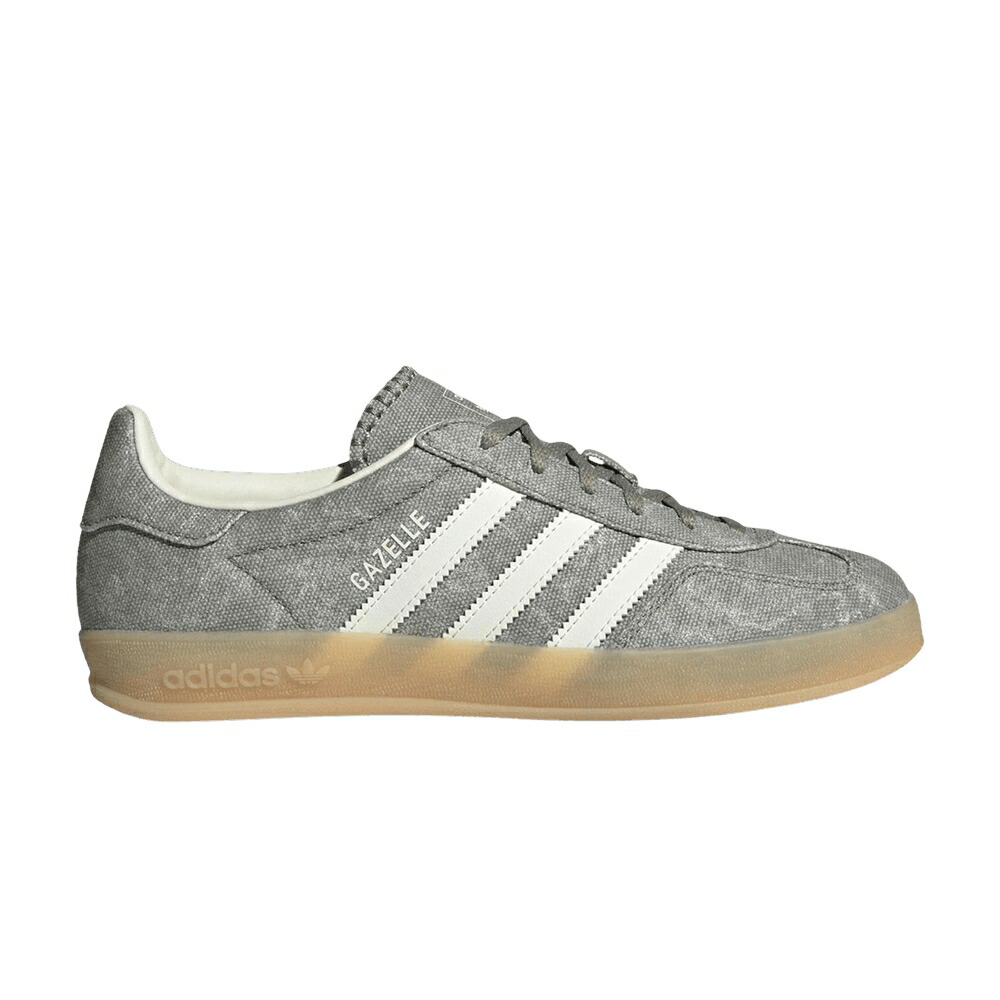 アディダス ガゼル 白色 ホワイト 銀色 シルバー 'SILVER CANVAS' スニーカー レディース ADIDAS WMNS GAZELLE INDOOR PEBBLE OFF WHITE / SILVER PEBBLE OFF WHITE GUM
