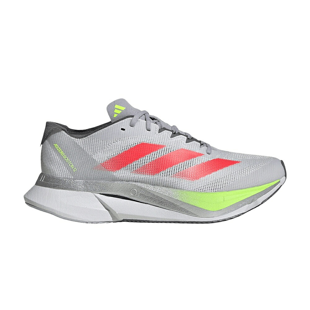 アディダス アディゼロ ボストン 灰色 グレー 赤 レッド 'DASH LEMON' スニーカー レディース ADIDAS WMNS ADIZERO BOSTON 12 GREY LUCID RED / DASH GREY LUCID RED LUCID LEMON｜スニケス 42,000円