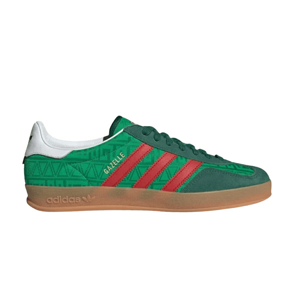 アディダス ガゼル 緑 緑であること 赤 赤いこと \u0027BRINGBACK MEXICO\u0027 スニーカー メンズ ADIDAS GAZELLE PACK / GREEN RED GUM