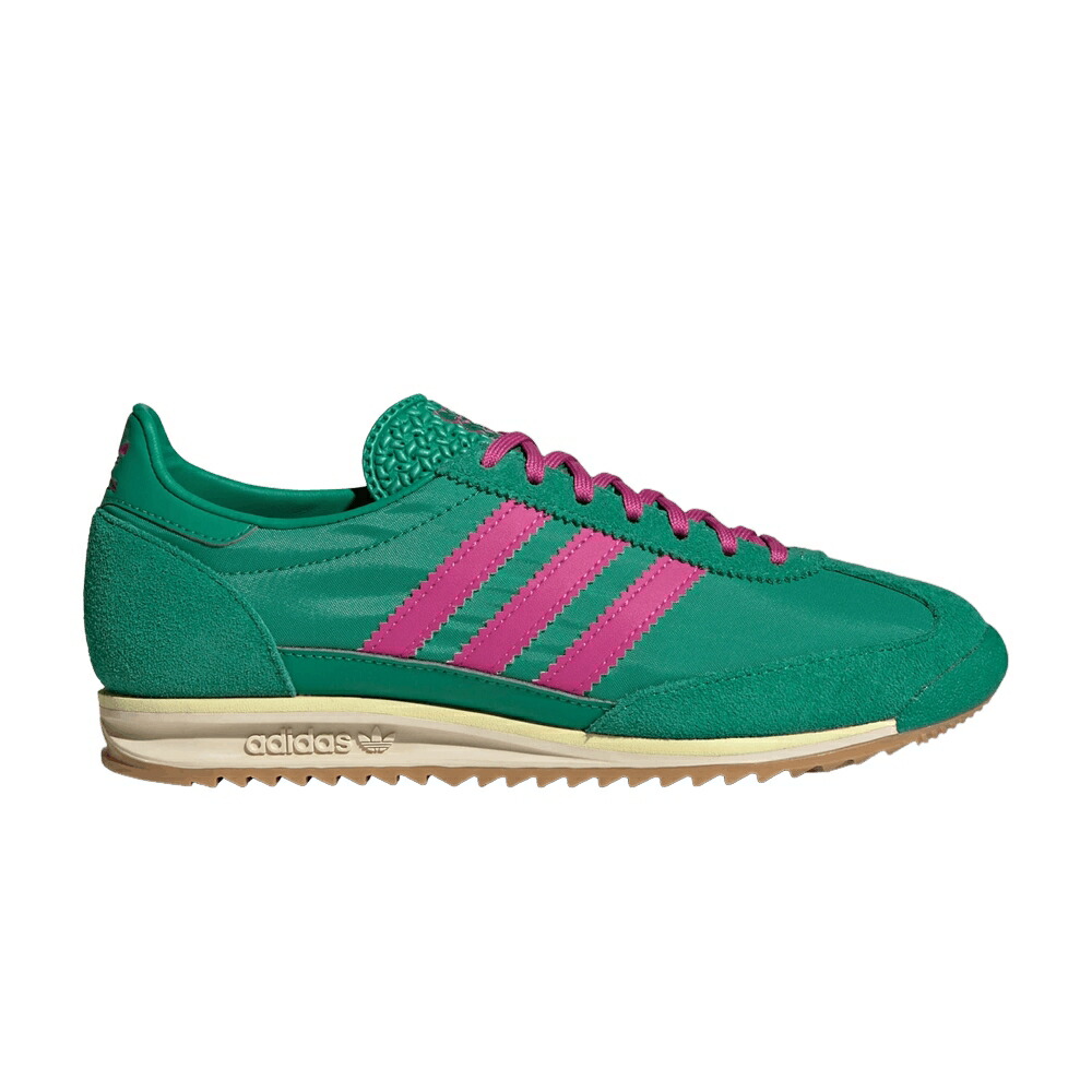 アディダス 緑 グリーン コート COURT FUSCHIA スニーカー レディース ADIDAS WMNS SL72 GREEN / SEMI COURT GREEN COURT GREEN