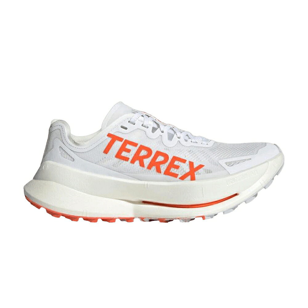 アディダス スピード ウルトラ インパクト 白色 ホワイト 橙 オレンジ 'WHITE ORANGE' スニーカー レディース ADIDAS WMNS TERREX AGRAVIC SPEED ULTRA IMPACT / CLOUD WHITE IMPACT ORANGE DASH｜スニケス