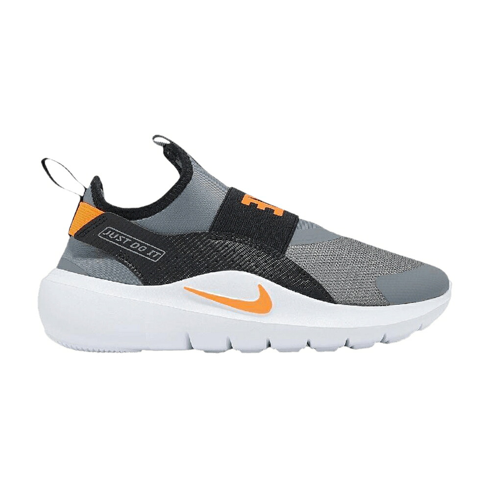ナイキ 灰色 グレー 橙 オレンジ クール 黒色 ブラック 'COOL BLACK' ジュニア キッズ NIKE FLEX RUNNER 4 PS GREY TOTAL ORANGE / COOL GREY TOTAL ORANGE BLACK ベビー マタニティ スニーカー