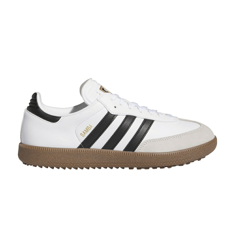 アディダス サンバ ゴルフ 黒いこと 黒いこと 白いこと 白いこと 中核グループ \u0027WHITE GUM\u0027 スニーカー メンズ ADIDAS SAMBA SPIKELESS GOLF BLACK / CLOUD WHITE CORE BLACK GUM