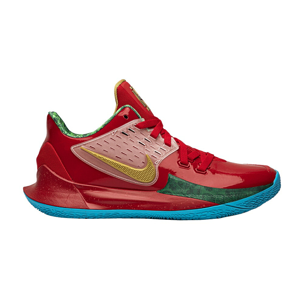 ナイキ スポンジボブ カイリー 赤 レッド ゴールド 'MR. KRABS' スニーカー メンズ NIKE SPONGEBOB SQUAREPANTS X KYRIE LOW 2 / UNIVERSITY RED METALLIC GOLD