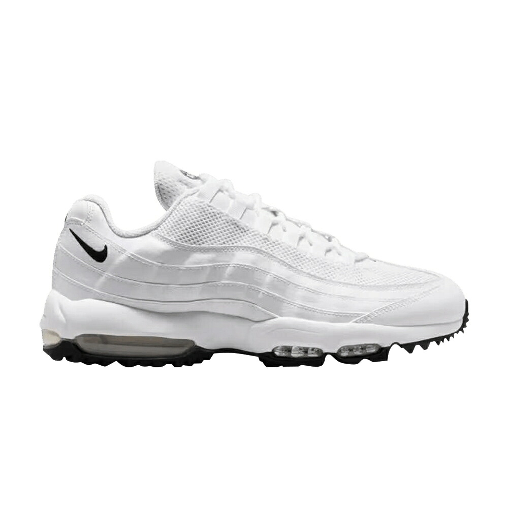 ナイキ マックス ゴルフ 白いこと 白いこと 黒いこと 黒いこと エア湖マックス \u0027WHITE BLACK\u0027 スニーカー メンズ NIKE AIR MAX 95 GOLF / WHITE BLACK WHITE LIGHT GRAPHITE