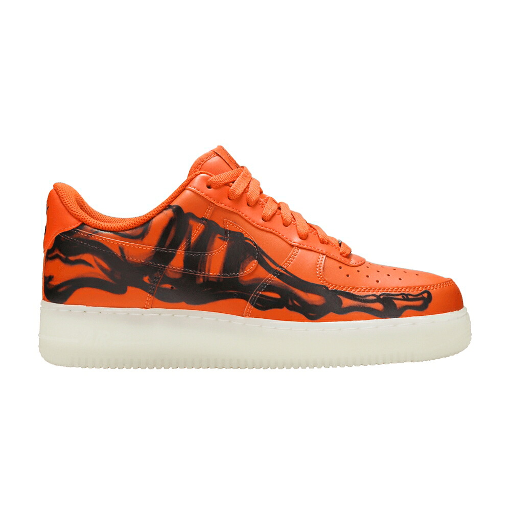 ナイキ 白いこと 白いこと 黒いこと 黒いこと 空軍 \u0027ORANGE SKELETON\u0027 スニーカー メンズ NIKE AIR FORCE 1 LOW / STARFISH WHITE BLACK
