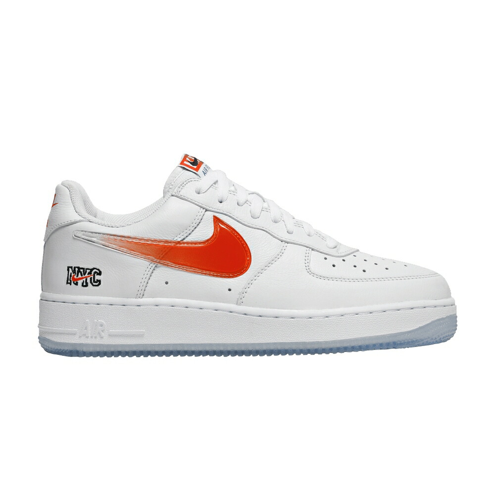 ナイキ 白色 ホワイト ラッシュ 青色 ブルー エアフォース NYC HOME スニーカー メンズ NIKE KITH X AIR FORCE 1 LOW / WHITE RUSH BLUE WHITE BRILLIANT