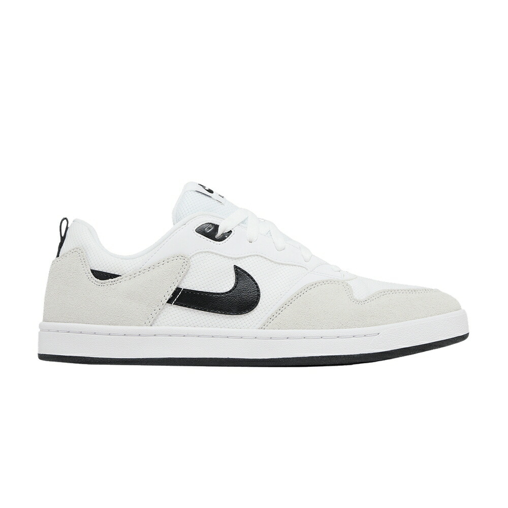 ナイキ エスビー 白色 ホワイト 黒色 ブラック WHITE BLACK スニーカー メンズ NIKE ALLEYOOP SB / WHITE BLACK WHITE