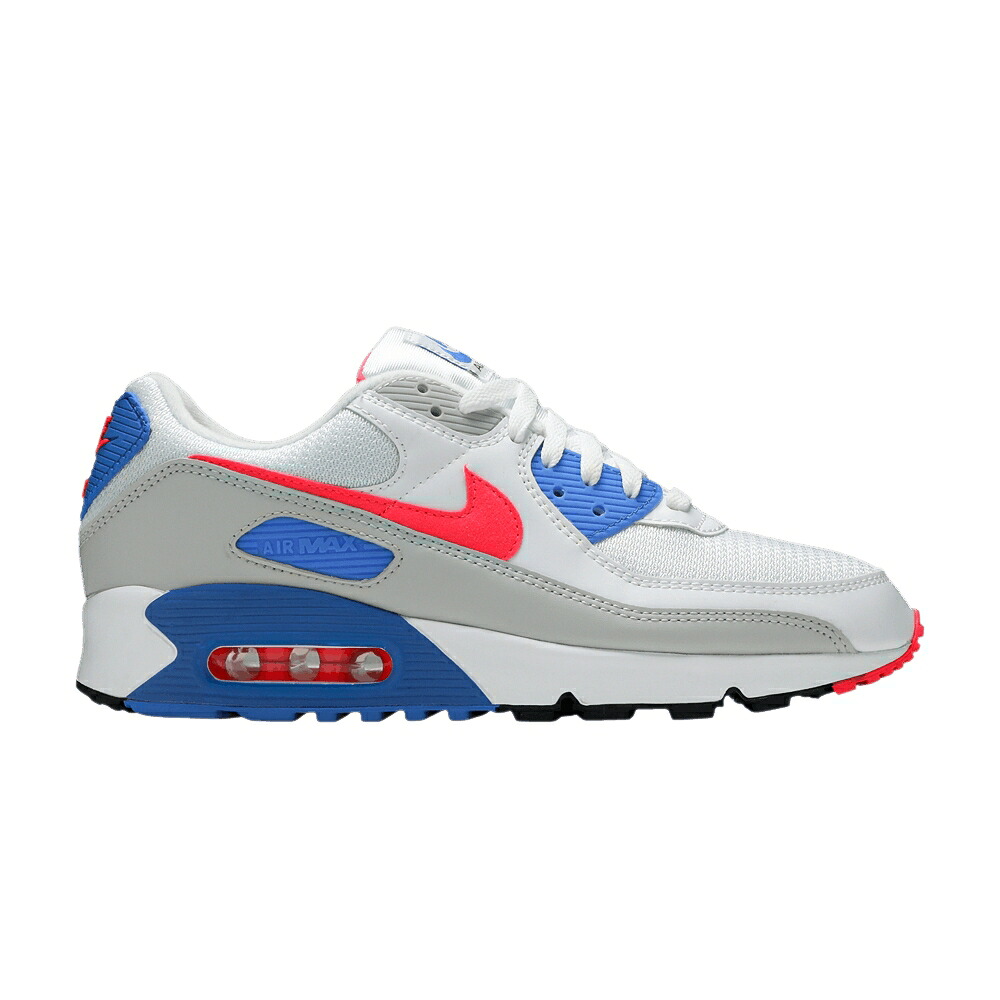 ナイキ マックス 白いこと 白いこと 青み 青色 大気圏マックス \u0027HOT CORAL\u0027 スニーカー レディース NIKE WMNS AIR MAX 90 / WHITE HOT CORAL BLUE CRYSTAL