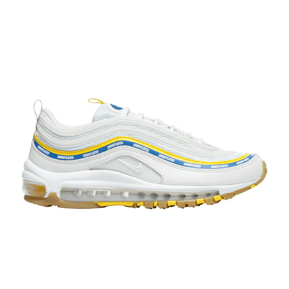 ナイキ アンディフィーテッド マックス 青色 ブルー ゴールド エアマックス カルフォルニア ブルーインズ スニーカー メンズ NIKE UNDEFEATED X AIR MAX 97 UCLA BRUINS / SAIL AERO BLUE MIDWEST GOLD
