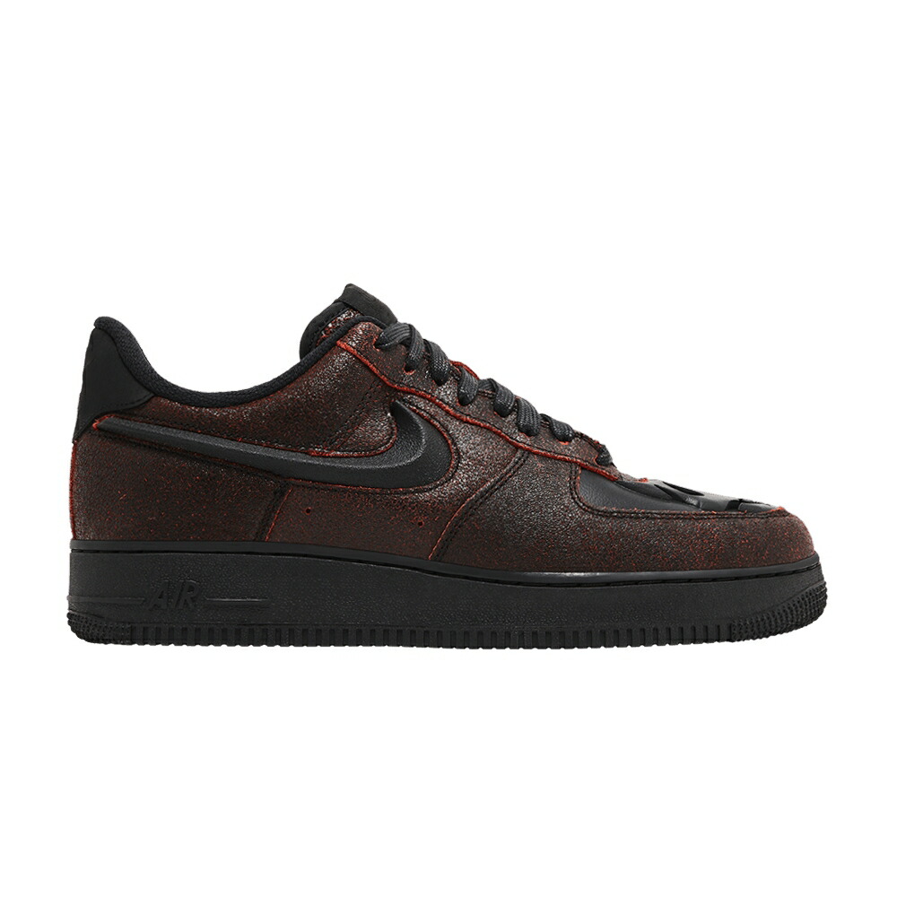 ナイキ 黒色 ブラック クリムゾン エアフォース HALLOWEEN SKULL スニーカー メンズ NIKE AIR FORCE 1 LOW / BLACK BLACK CRIMSON