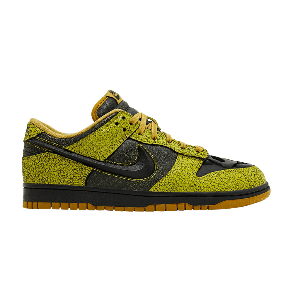 ナイキ ダンク 黒いこと 黒いこと 緑 緑であること カリー ダンクロー \u0027HALLOWEEN SKULL\u0027 スニーカー メンズ NIKE DUNK LOW / BRIGHT CACTUS BLACK GREEN CURRY