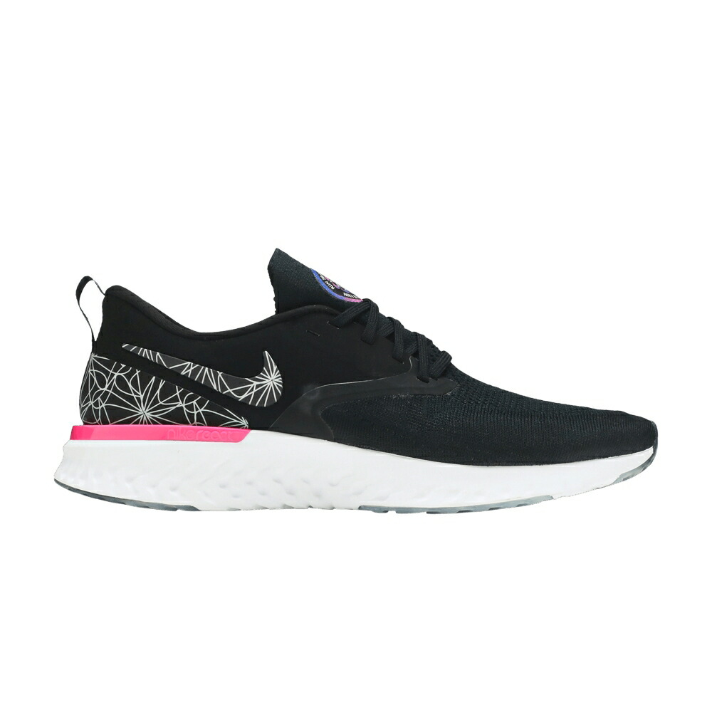 ナイキ リアクト フライニット 黒色 ブラック 銀色 シルバー RUN PLACE スニーカー メンズ NIKE ODYSSEY REACT FLYKNIT 2 TO A MAGICAL / BLACK REFLECT SILVER BLACK