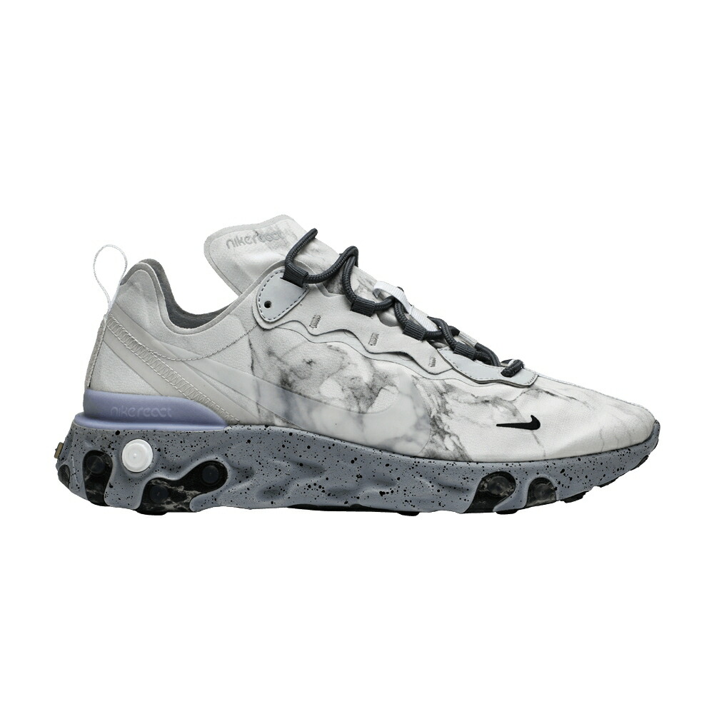 ナイキ リアクト エレメント ピュア プラチナム 灰色 グレー PURE PLATINUM スニーカー メンズ NIKE KENDRICK LAMAR X REACT ELEMENT 55 / PURE PLATINUM CLEAR WOLF GREY