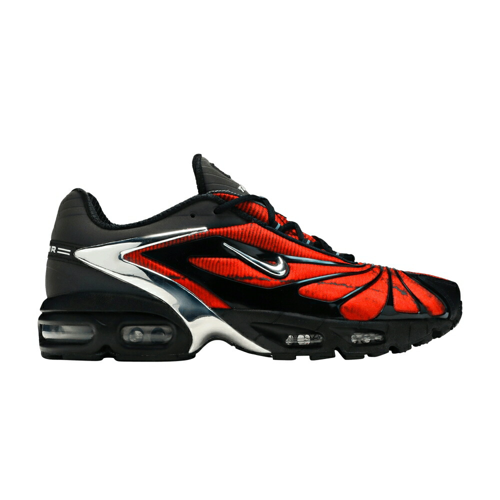 ナイキ マックス テイルウィンド 黒色 ブラック 赤 レッド エアマックステイルウィンド BLOODY CHROME スニーカー メンズ NIKE SKEPTA X AIR MAX TAILWIND 5 / BLACK UNIVERSITY RED CHROME