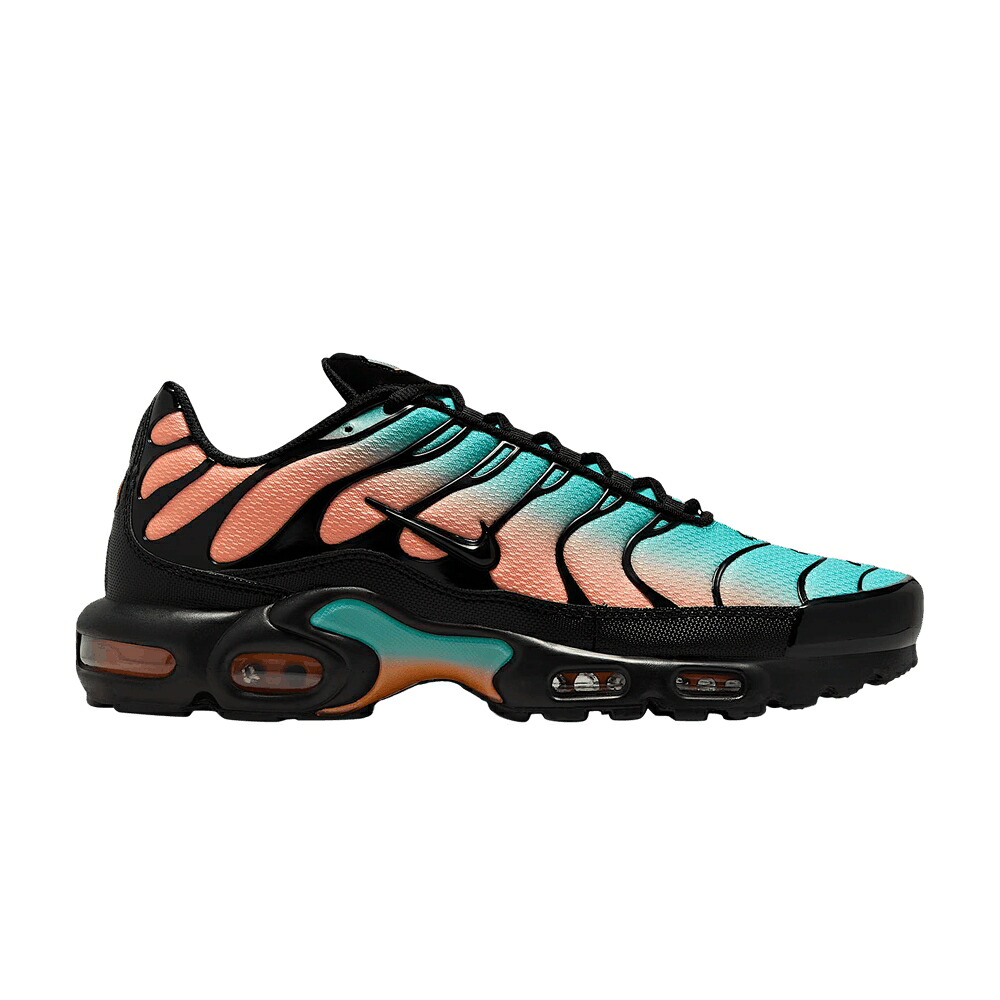 ナイキ マックス 緑 グリーン 橙 オレンジ 黒色 ブラック エアマックスプラス 'AURORA PULSE' スニーカー メンズ NIKE AIR MAX PLUS GREEN ORANGE / BLACK AURORA GREEN ORANGE PULSE|スニケス