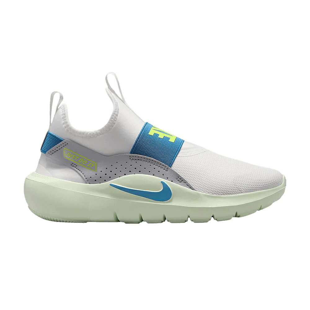 ナイキ 白色 ホワイト 灰色 グレー 'SUMMIT WHITE' ジュニア キッズ NIKE FLEX RUNNER 4 GS / SUMMIT WHITE WOLF GREY VOLT TINT ベビー マタニティ スニーカー