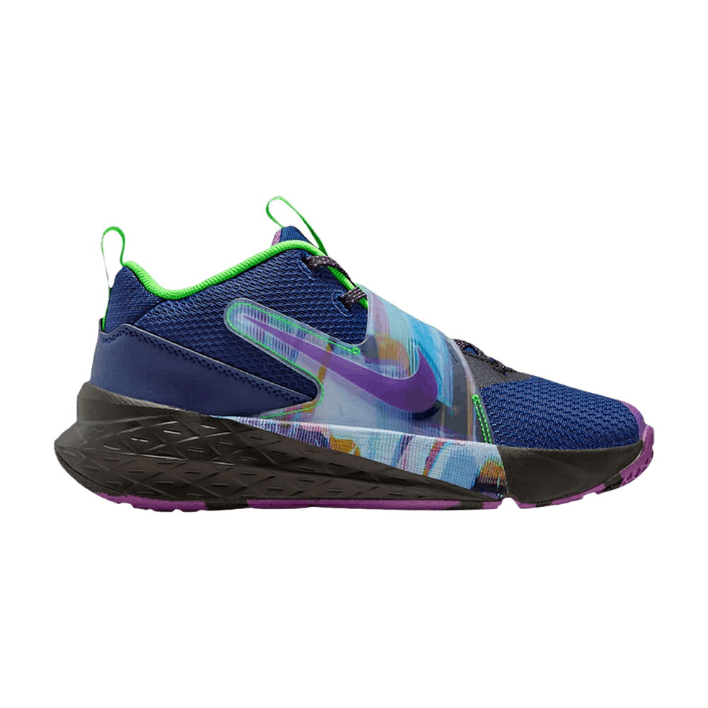 ナイキ チーム 紫 パープル 青色 ブルー 黒色 ブラック 'BLUE BLACK' ジュニア キッズ NIKE TEAM HUSTLE D12 GS VOID VIVID PURPLE / BLUE VOID VIVID PURPLE BLACK ベビー マタニティ スニーカー|スニケス