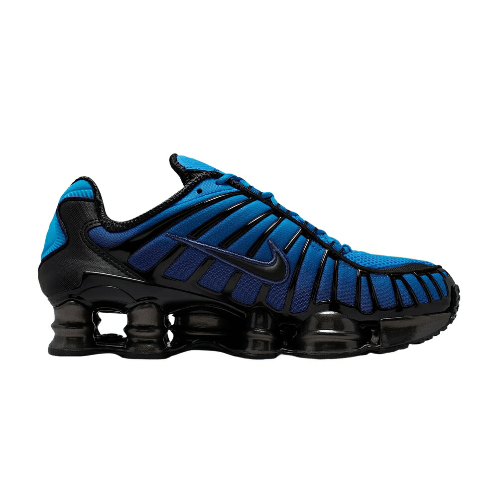 ナイキ ショックス 青色 ブルー 黒色 ブラック 'BLUE BLACK' スニーカー レディース NIKE WMNS SHOX TL FADE HERO METALLIC / BLUE HERO METALLIC BLACK|スニケス