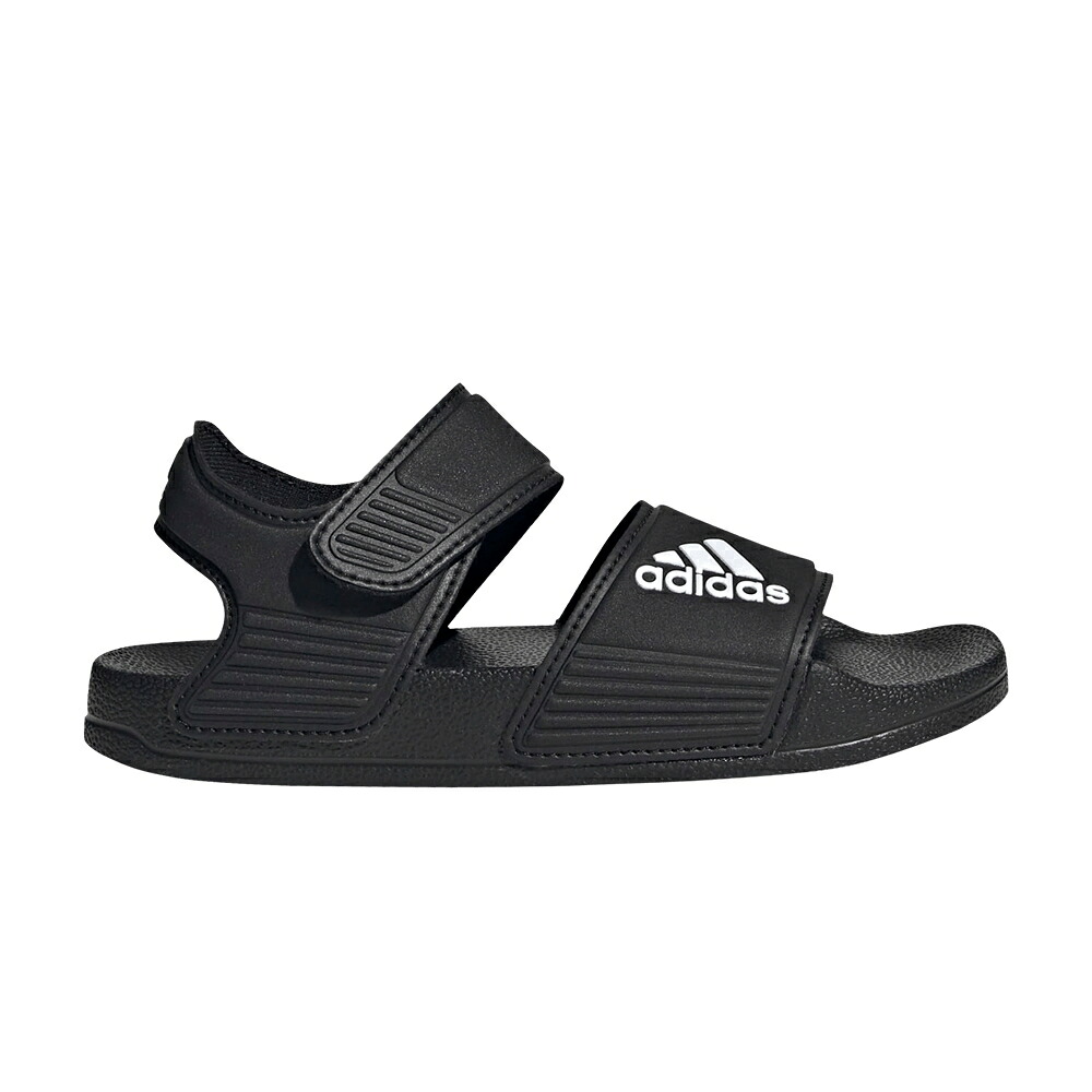 アディダス アディレッタ 中核グループ 黒いこと 黒いこと 白いこと 白いこと \u0027BLACK WHITE\u0027 スニーカー メンズ ADIDAS ADILETTE SANDAL J / CORE BLACK CLOUD WHITE CORE