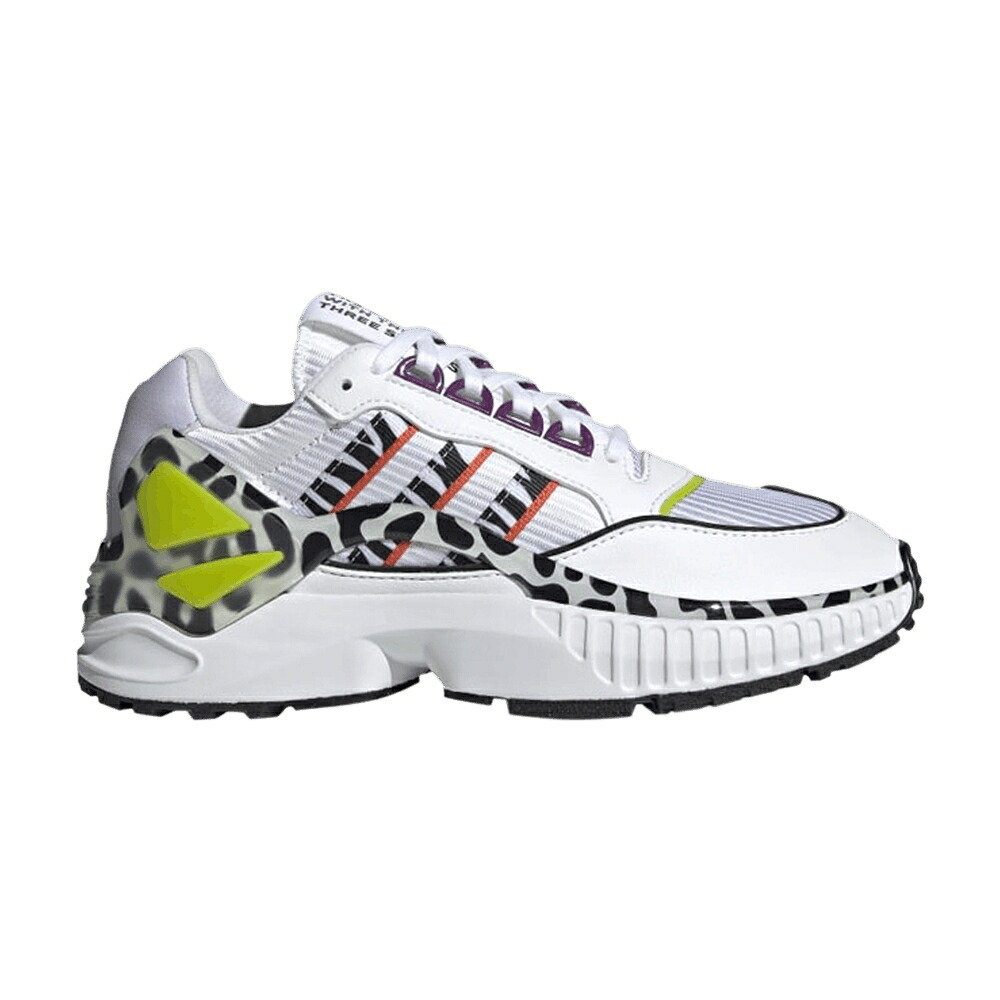 アディダス シティ 白色 ホワイト 橙 オレンジ 紫 パープル 'SOUTH LIFE' スニーカー レディース ADIDAS RICH MNISI X WMNS ZX WAVIAN AFRICAN CITY / CLOUD WHITE TRUE ORANGE PURPLE|スニケス