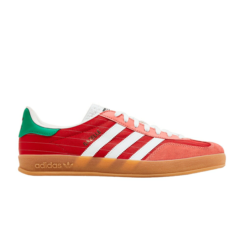 アディダス メンズ ガゼル 白色 ホワイト MEN OLYMPIC RED スニーカー ADIDAS GAZELLE INDOOR PACK - / BETTER SCARLET CLOUD WHITE GUM
