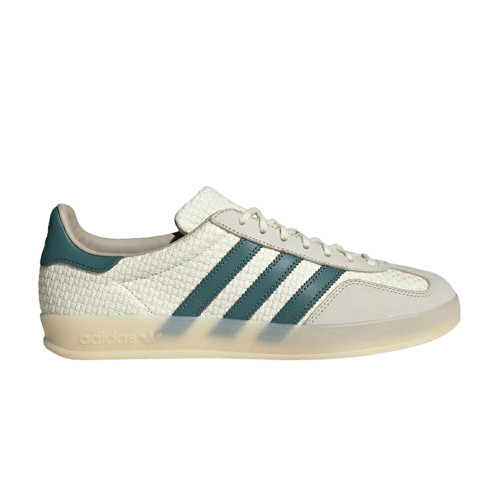 アディダス ガゼル 皮膚軟化剤 白いこと 白いこと \u0027COTTON TEAL\u0027 スニーカー メンズ ADIDAS GAZELLE INDOOR WEAVE PACK - CREAM PRELOVED / CREAM WHITE PRELOVED TEAL WONDER スニーカー-靴-メンズ靴