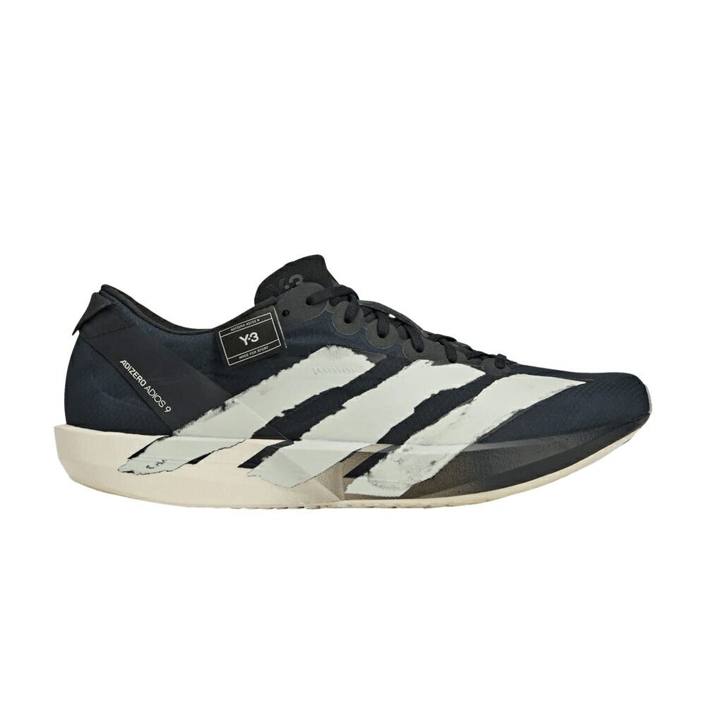 アディダス アディゼロ アディオス 黒色 ブラック 白色 ホワイト 'BLACK WHITE' スニーカー メンズ ADIDAS Y-3 ADIZERO ADIOS 9 OFF / BLACK BLACK OFF WHITE