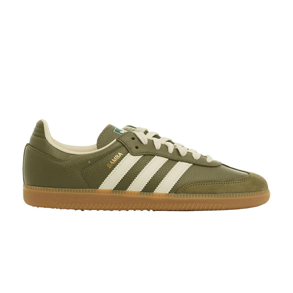 アディダス サンバ カーキ 白いこと 白いこと \u0027MEDIUM GUM\u0027 スニーカー メンズ ADIDAS SAMBA OG RAW KHAKI / MEDIUM RAW KHAKI OFF WHITE GUM