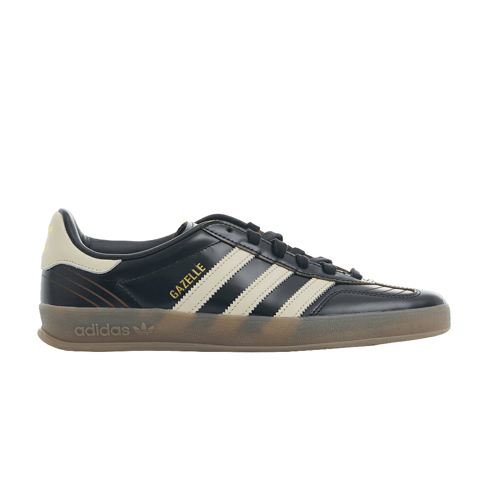 アディダス ガゼル 黒色 ブラック コア クリーム 白色 ホワイト 'CORE CREAM' スニーカー メンズ ADIDAS GAZELLE INDOOR BLACK / CORE BLACK CREAM WHITE GUM4