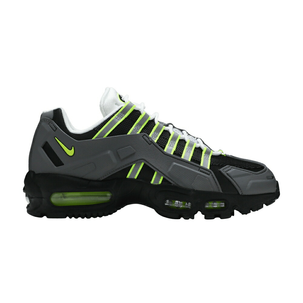 ナイキ マックス 黒色 ブラック 黄色 イエロー 灰色 グレー エアマックス NEON スニーカー メンズ NIKE AIR MAX 95 NDSTRKT / BLACK NEON YELLOW MEDIUM GREY