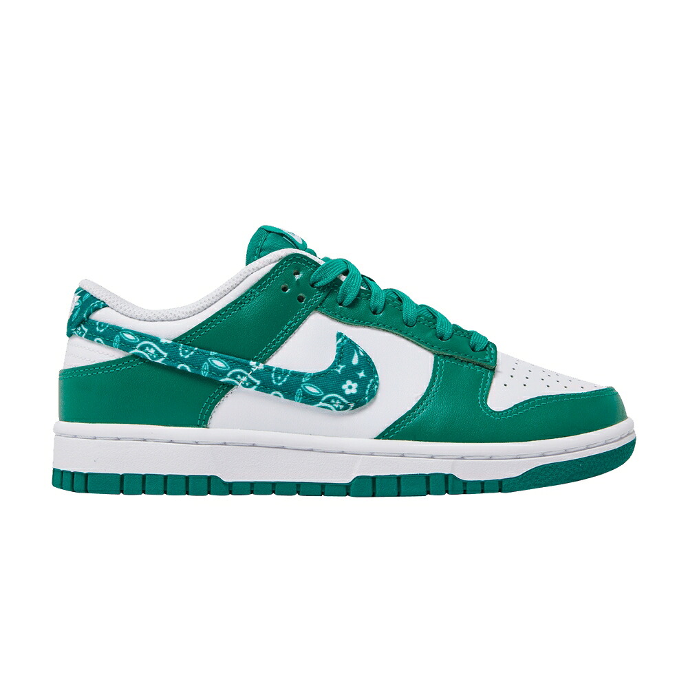ナイキ ダンク 白いこと 白いこと ダンクロー \u0027GREEN PAISLEY\u0027 スニーカー レディース NIKE WMNS DUNK LOW / WHITE MALACHITE WHITE MALACHITE