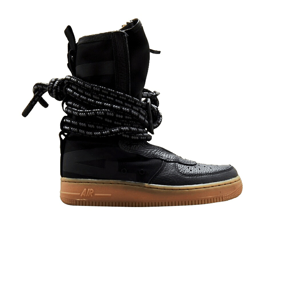 ナイキ ハイ 黒色 ブラック 茶色 ブラウン エアフォース 'BLACK GUM' スニーカー メンズ NIKE SF AIR FORCE 1 HIGH / BLACK GUM MEDIUM BROWN