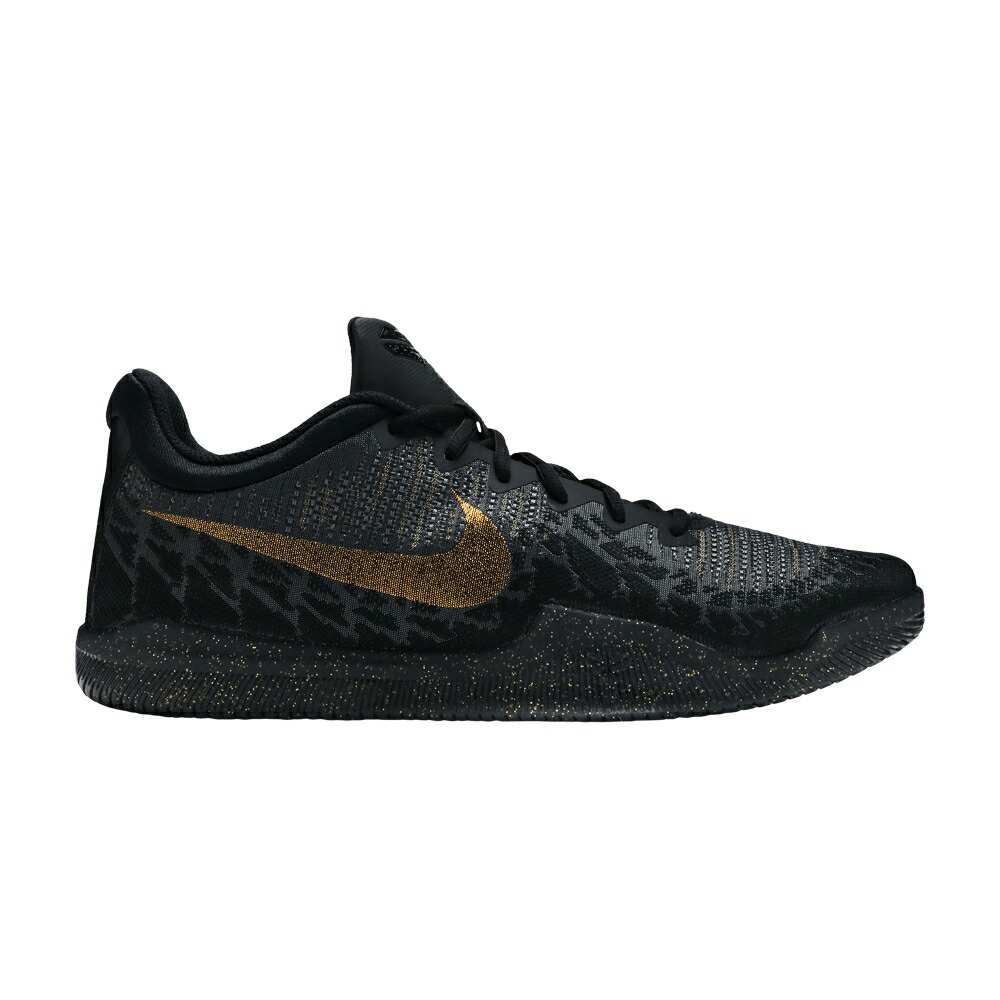 ナイキ マンバ 黒色 ブラック 灰色 グレー ゴールド 'GOLD STARS' スニーカー メンズ NIKE MAMBA RAGE / BLACK GREY METALLIC GOLD
