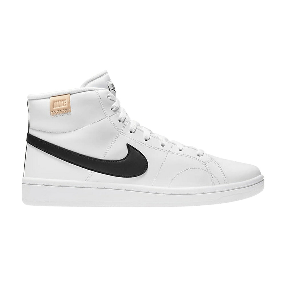ナイキ コート ミッド 白色 ホワイト 黒色 ブラック 'WHITE ONYX' スニーカー メンズ NIKE COURT ROYALE 2 MID / WHITE WHITE ONYX BLACK