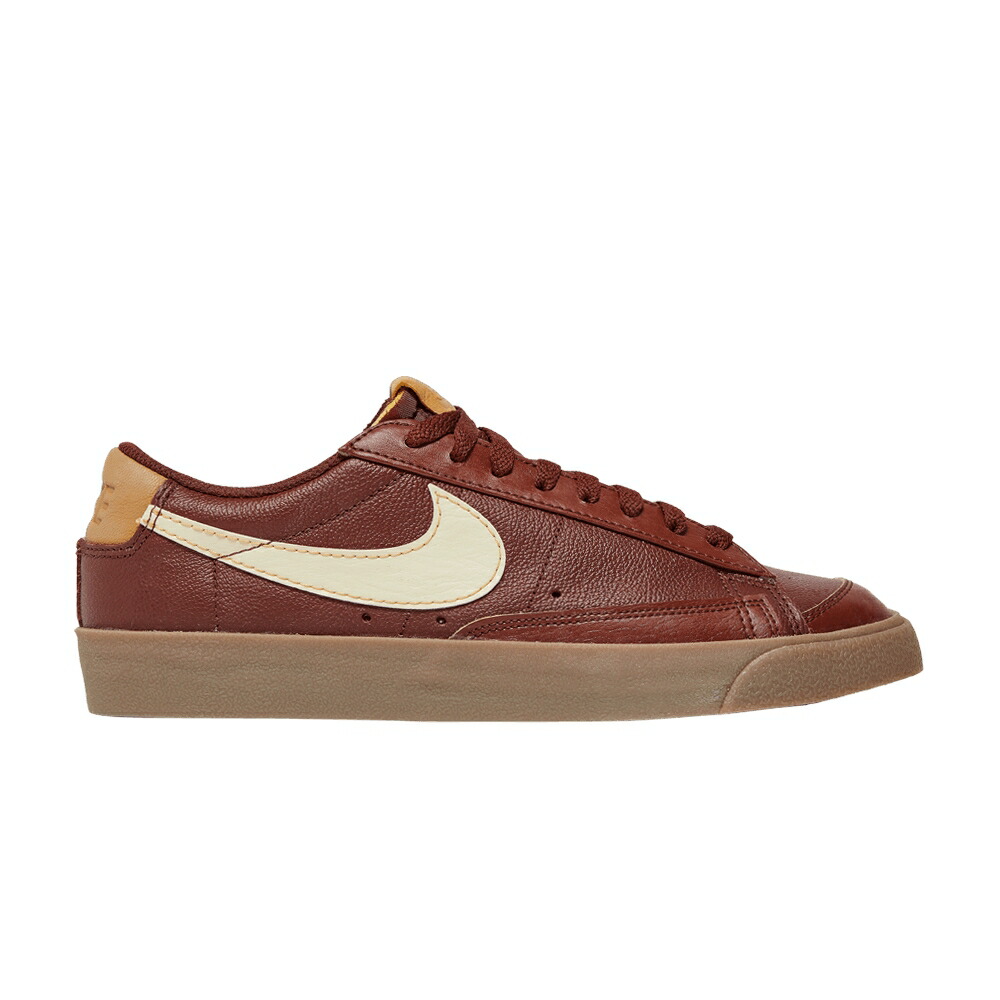 ナイキ ブレイザー 赤銅色 赤銅色 ゴールド \u002777 \u0027INSPECTED SWOOSH\u0027 スニーカー メンズ NIKE BLAZER LOW EMB BY / OXEN BROWN ELEMENTAL GOLD GUM