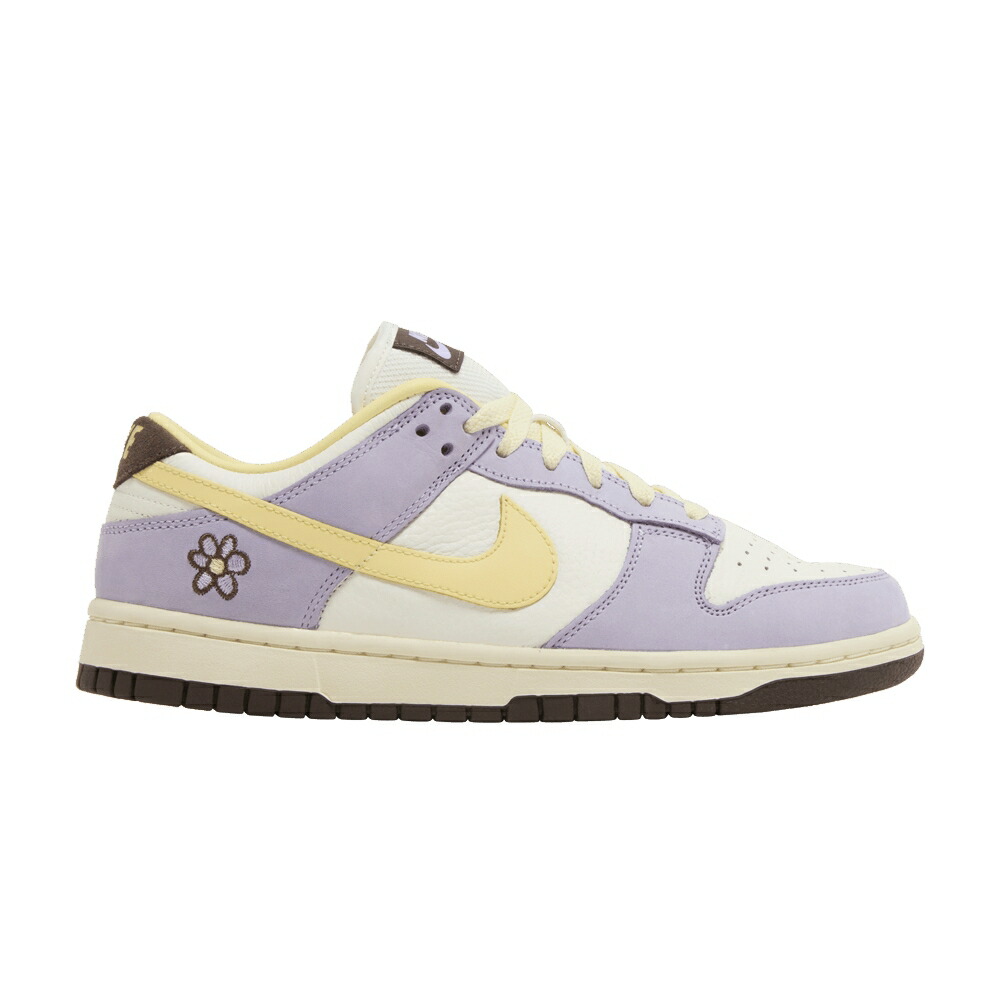 ナイキ ダンク 割り増し金 黄味がかった 黄色 ダンクロー \u0027LILAC BLOOM\u0027 スニーカー レディース NIKE WMNS DUNK LOW PREMIUM / LILAC BLOOM SOFT YELLOW SAIL