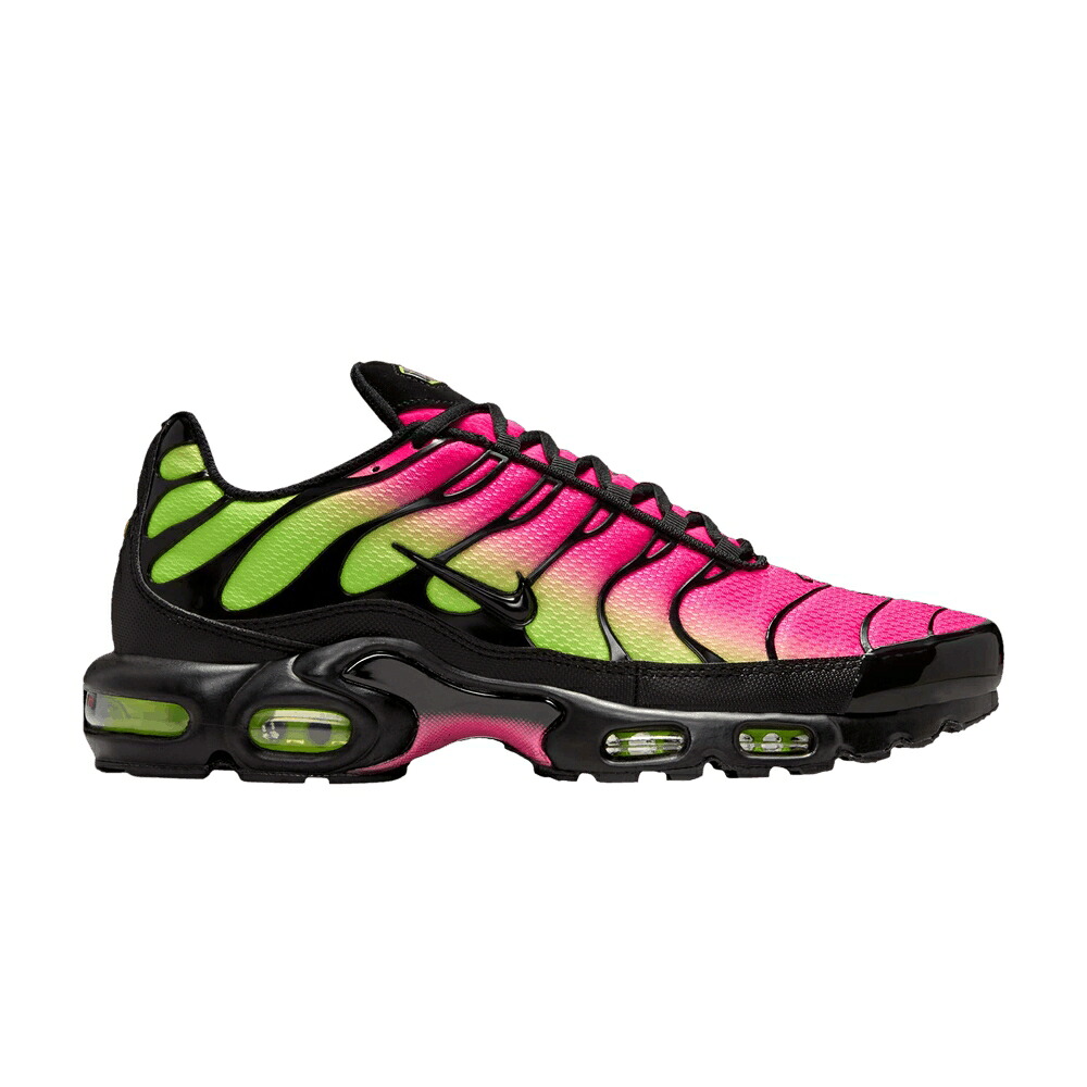 ナイキ マックス ピンク 黒色 ブラック エアマックスプラス 'HYPER VOLT' スニーカー メンズ NIKE AIR MAX PLUS PINK / BLACK HYPER PINK VOLT BLACK｜スニケス
