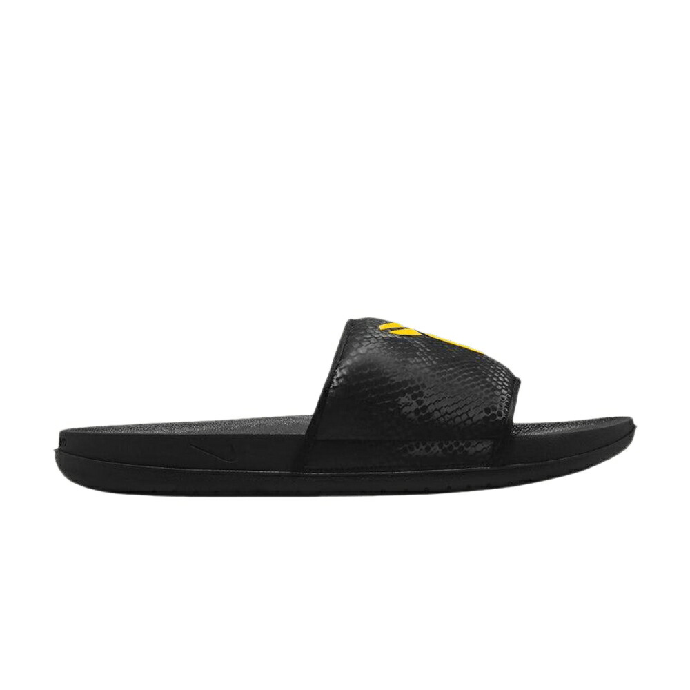 ナイキ コービー ブライアント サンダル 黒いこと 黒いこと ゴールド \u0027BLACK GOLD\u0027 スニーカー メンズ NIKE KOBE BRYANT X OFFCOURT SLIDE UNIVERSITY / BLACK UNIVERSITY GOLD