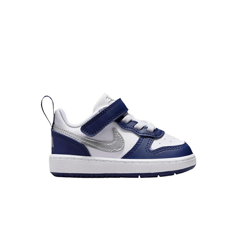 ナイキ コート 白色 ホワイト 銀色 シルバー コートバーロウ 'WHITE SILVER' ベビー NIKE COURT BOROUGH LOW RECRAFT TD METALLIC / WHITE METALLIC SILVER