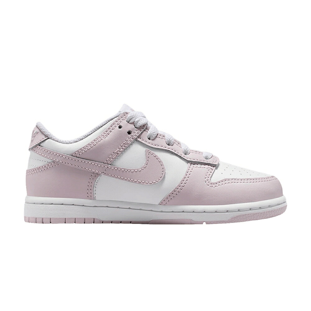 ナイキ ダンク 白色 ホワイト 紫 バイオレット ダンクロー 'WHITE VIOLET' ジュニア キッズ NIKE DUNK LOW PS LIGHT / WHITE LIGHT VIOLET LIGHT VIOLET ベビー マタニティ スニーカー|スニケス