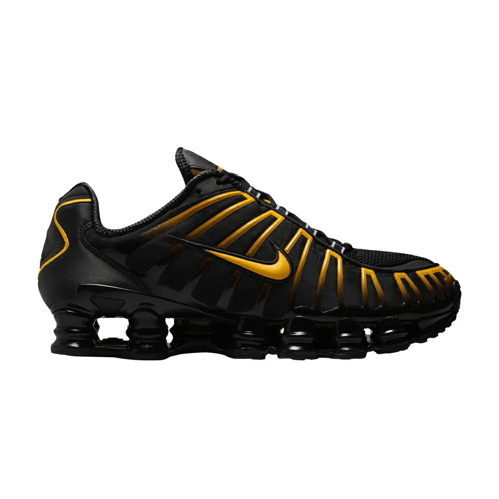 ナイキ ショックス 黒色 ブラック ゴールド BLACK GOLD スニーカー メンズ NIKE SHOX TL UNIVERSITY / BLACK UNIVERSITY GOLD