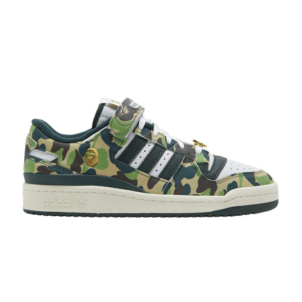アディダス 討論会 白いこと 白いこと \u002730TH GREEN\u0027 スニーカー メンズ ADIDAS BAPE X FORUM LOW 84 ANNIVERSARY - / CLOUD WHITE SUPPLIER COLOUR OFF メンズ靴-スニーカー