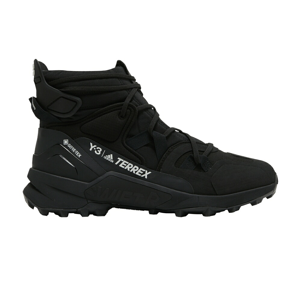 アディダス 黒いこと 黒いこと 橙 オレンジ色 \u0027BLACK\u0027 スニーカー メンズ ADIDAS Y-3 TERREX SWIFT R3 GTX / BLACK BLACK BOLD ORANGE