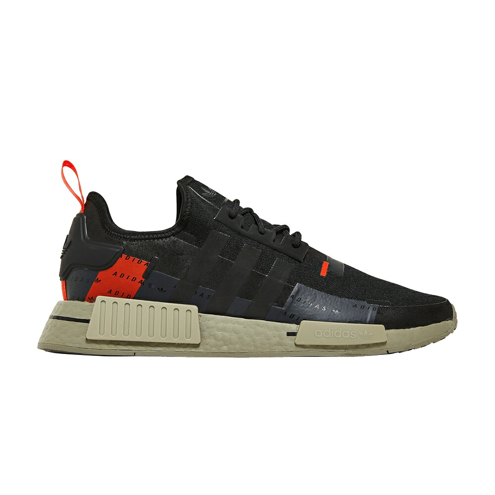 アディダス コア 黒色 ブラック 赤 レッド NMD_R1 'BLACK RED' スニーカー メンズ ADIDAS SOLAR / CORE BLACK CORE BLACK SOLAR RED