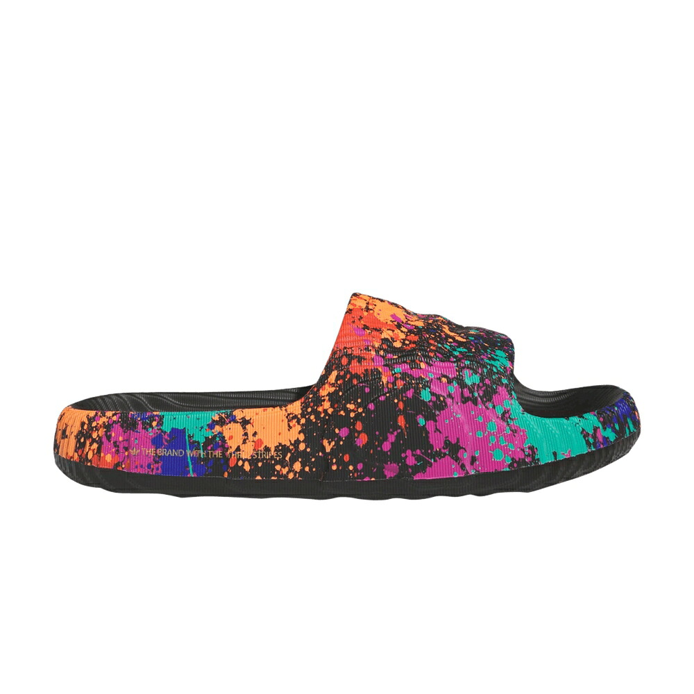 アディダス アディレッタ サンダル 中核グループ 黒いこと 黒いこと \u0027BLACK SPLATTER\u0027 スニーカー メンズ ADIDAS ADILETTE 22 SLIDE PAINT / CORE BLACK CORE BLACK SEMI SOLAR