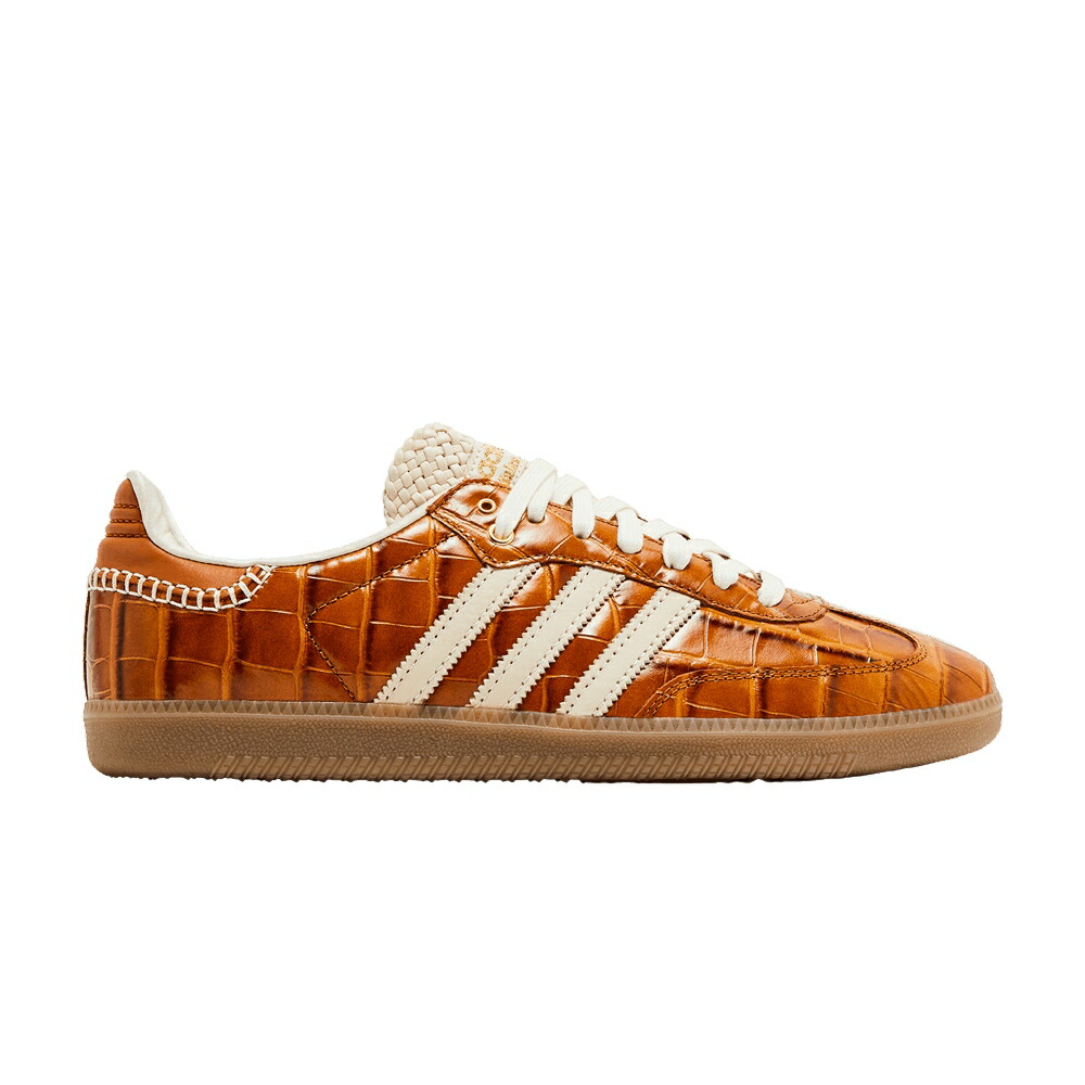 アディダス サンバ ナイト 白色 ホワイト CROC BROWN スニーカー メンズ ADIDAS WALES BONNER X SAMBA OG - NIGHT / SUPPLIER COLOR WONDER WHITE